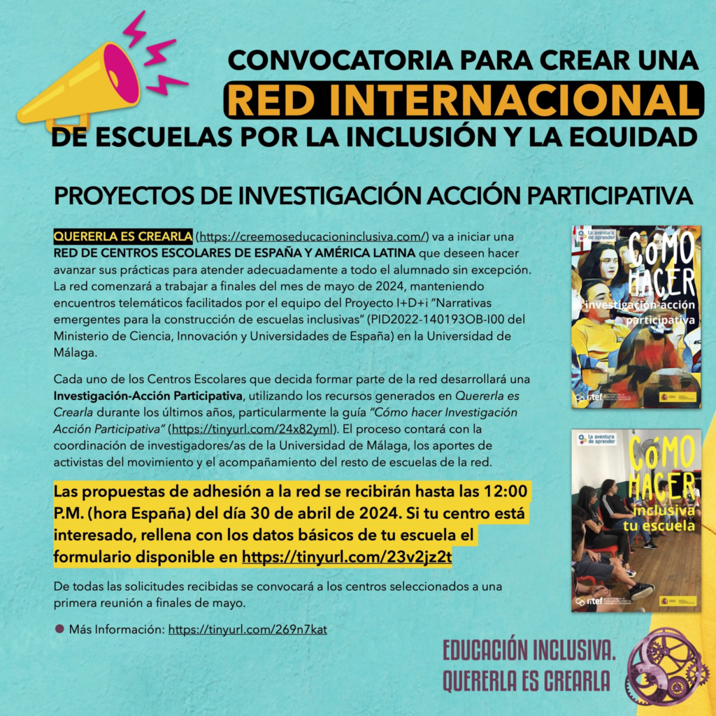 Project Inclusion Network Call for the creation of an International Network of Schools for ...