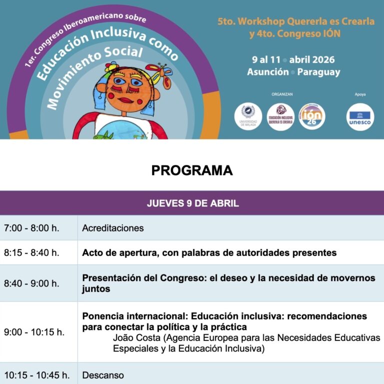 Imagen del programa del congreso