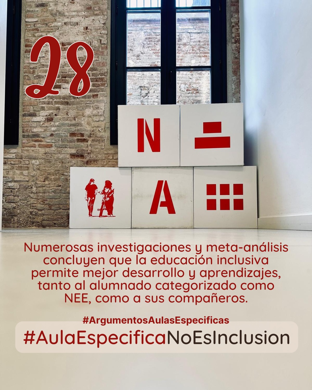 Numerosas investigaciones y meta-análisis concluyen que la educación inclusiva permite mejor desarrollo y aprendizajes, tanto al alumnado categorizado como NEE, como a sus compañeros