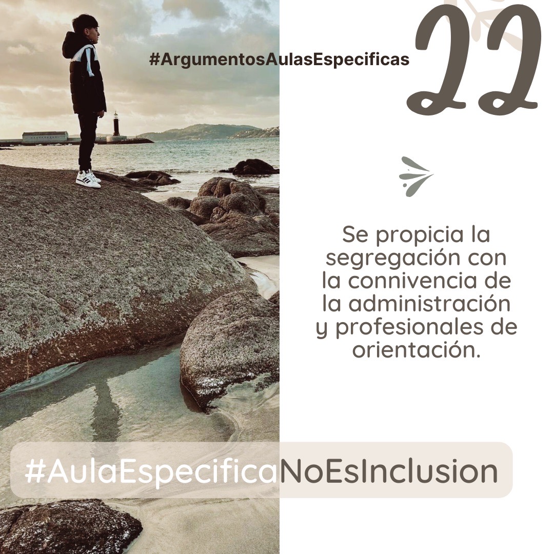 Se propicia la segregación con la connivencia de la administración y profesionales de la orientación